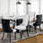 Kingson Modern Glam Tufted Two-Tone Dining Chair with Nailhead Trim & Back Pull Ring-9081318-64230965