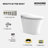 Metis White Tankless Elongated Smart Toilet, Auto/Foot Flush, Heated Seat, One Piece Toilet, No Bidet
