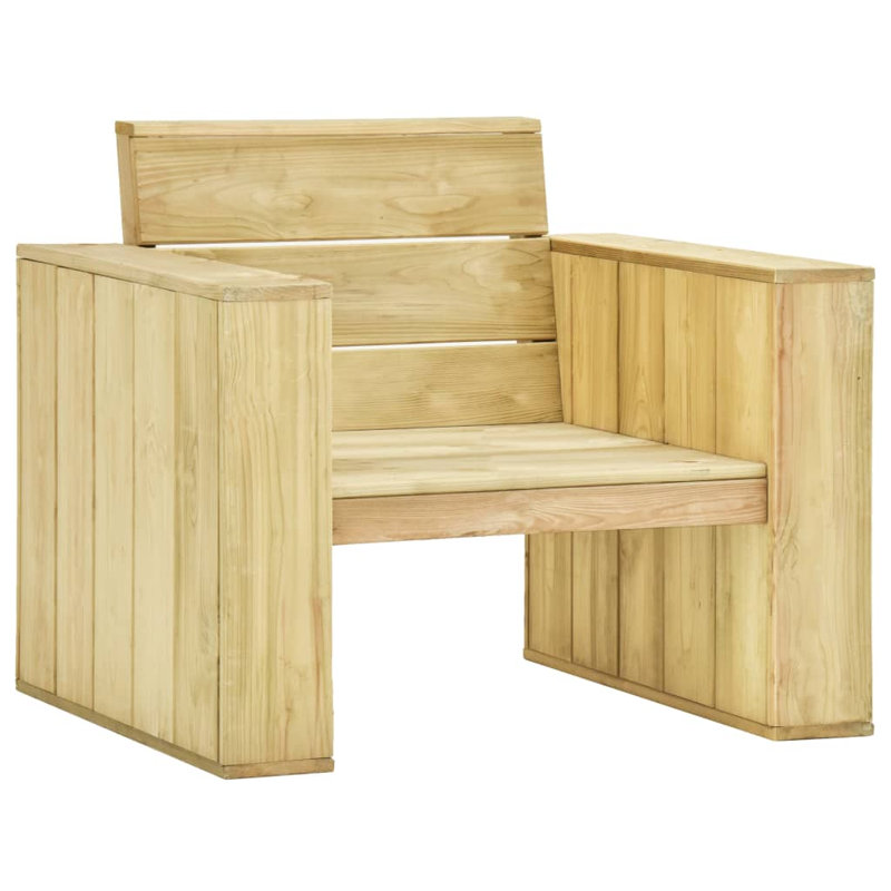Rikki Pine Outdoor Lounge Chair