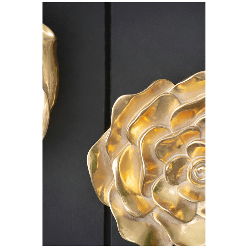 Accents muraux suspendus S / 2 or rose