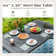 Alyah Rectangular Metal Dining Table