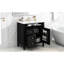 Meuble-lavabo de salle de bain avec lavabo supérieur en céramique, armoire moderne 30 po à 2 tiroirs et tiroir basculant, meuble-lavabo de rangement fonctionnel, lavabo et élégant-663282183