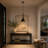 Modern Black Pendant Light with Conical Shade – Adjustable Hanging Ceiling Lamp, E26 Socket, No Bulb