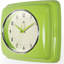Horloge murale carrée rétro 9,5 po Infinity Instruments 13228AG-4103