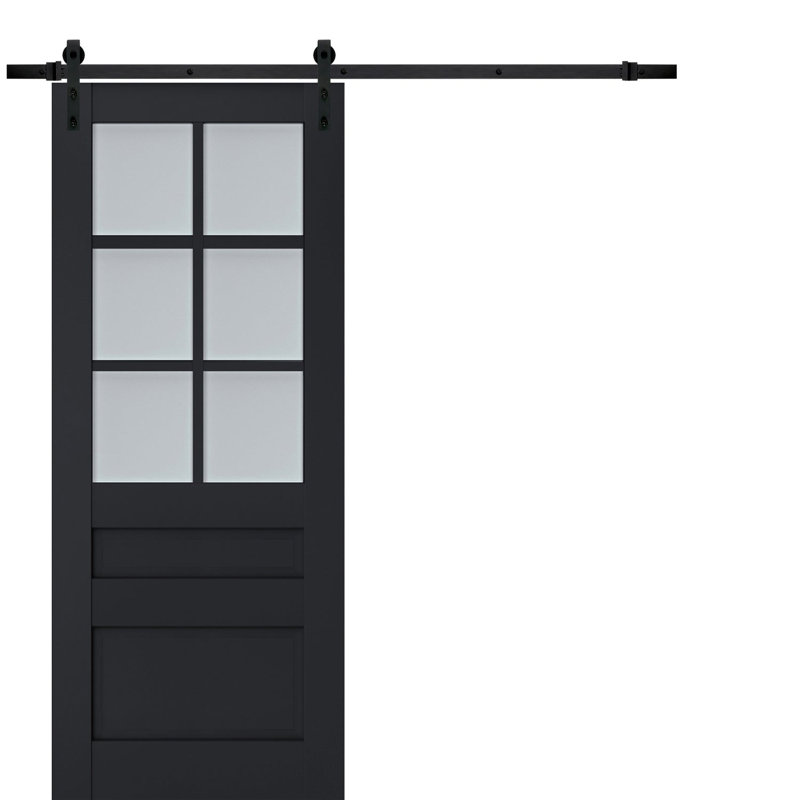 Porte de grange Veregio, Anthracite, 32 po x 80 po