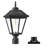 22-In Solar Lantern Head Dusk-To-Dawn，Waterproof Aluminum Base for Fence, Garden, Patio & Yard – Bulb Included