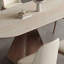 Table de salle à manger en pierre frittée avec bois de frêne massif-23481974