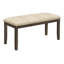 Banc rembourré 100% polyester Jearldine
