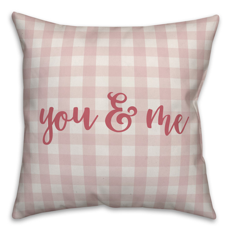  Coussin You and Me, Rose, Housse de coussin