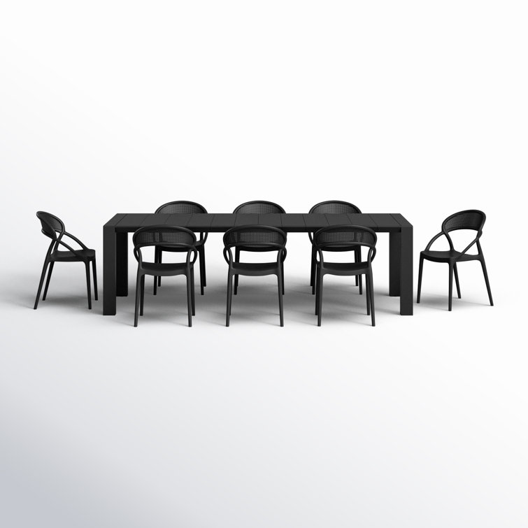 Farrah 118'' Rectangular 8 - Person Outdoor Dining Set