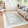 Celeta Washable Striped Living Room Area Rug Non-Slip Berber Stripe Area Rugs for Bedroom