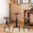Rollison 2 - Person Pine Solid Wood Top Pedestal Dining Set