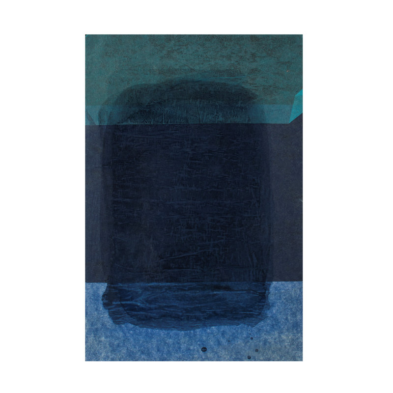 Art sur toile, "souvenir de Rothko II" par Rob Delamater, H 19 po x l 12 po x P 2 po
