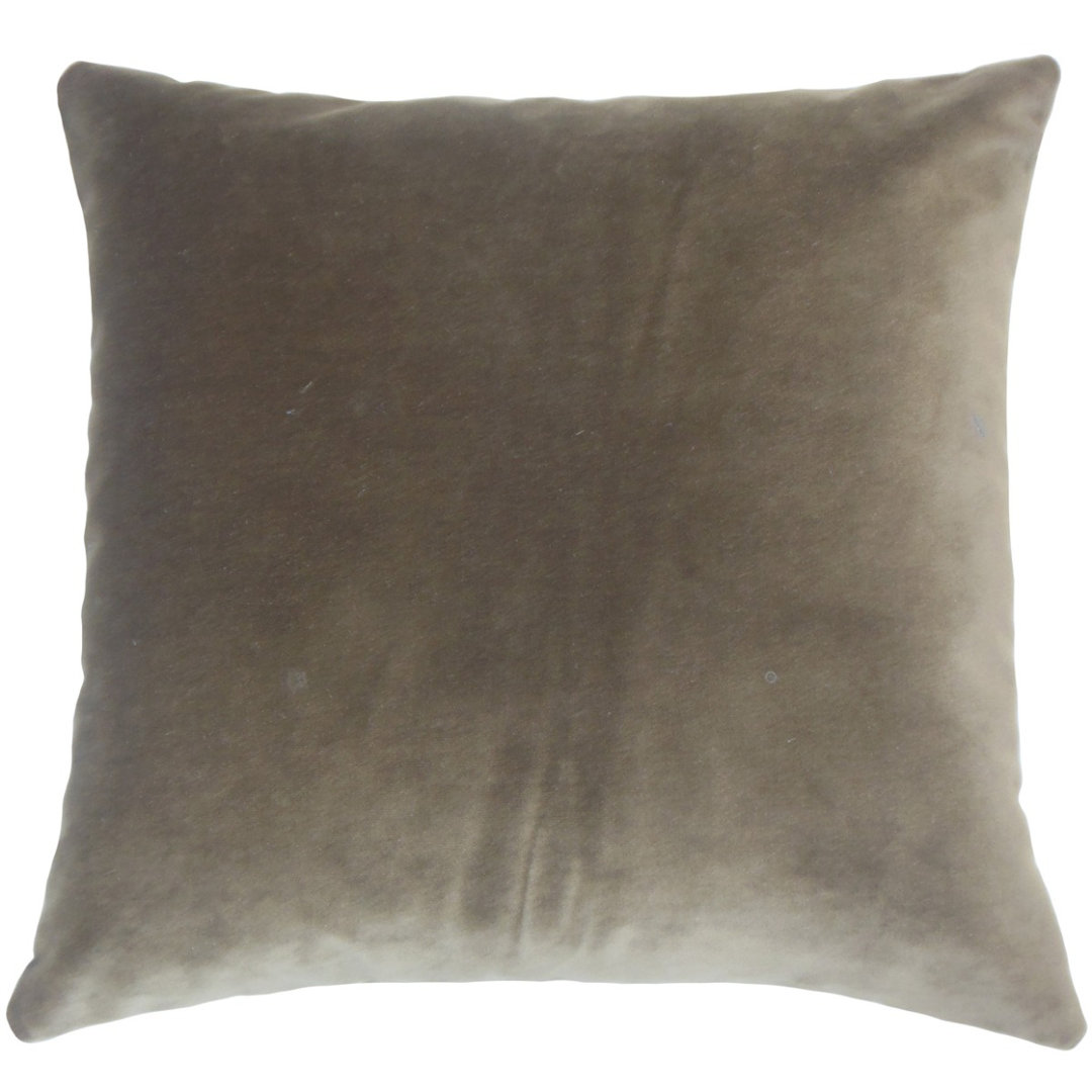 Calyse Solid Cotton Throw Pillow The Pillow Collection 