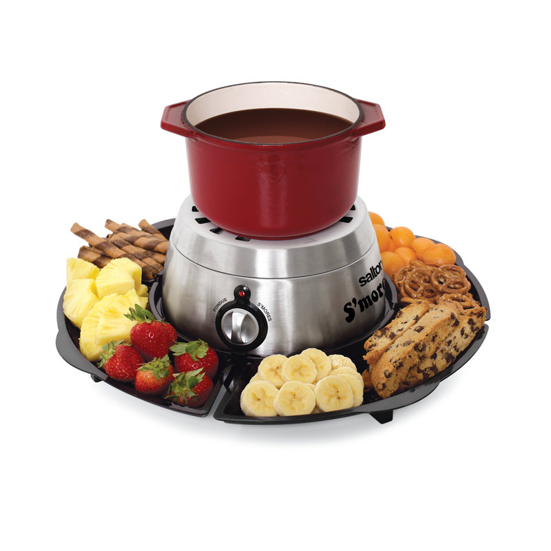 Salton Red and White Stainless Steel S'mores and Fondue Maker