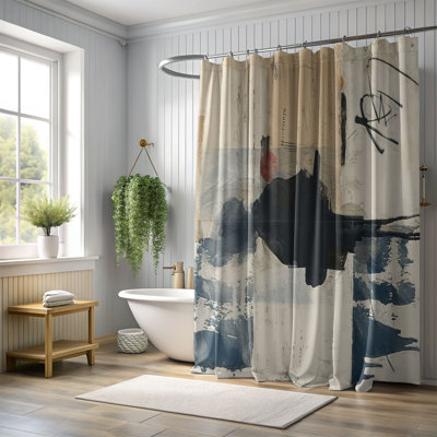 Frauly Abstract Shower Curtain