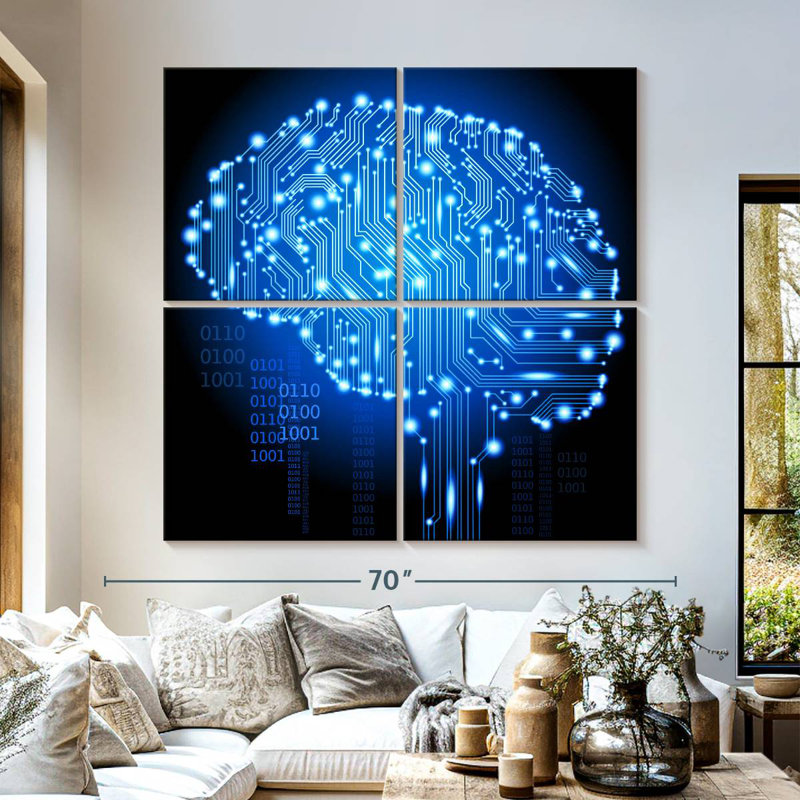 Keiri Cyborg Brain, 57" H x 57" W