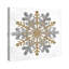 « snow flocons gold », reproduction d’impression sur toile-66679250
