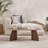Modern Walnut Coffee Table, 47.2 x 15.7 x 23.6 inches | 100% Melamine Coated Particle Board, Thickness: 0.7 inches | Sleek Design, 55 lbs Bearing Capacity | Perfect for Living Room & Contemporary Spaces-1396869363