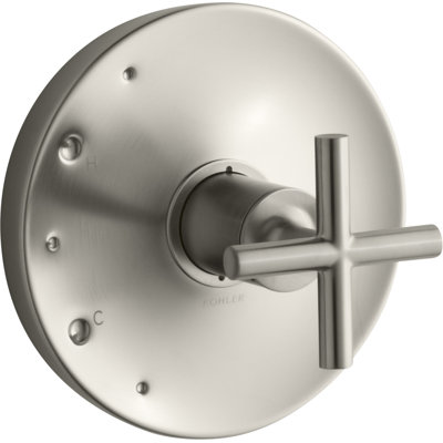 Purist Rite-Temp Valve Trim with Cross Handle
