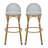 Branson Outdoor Woven Wicker Bar Stools