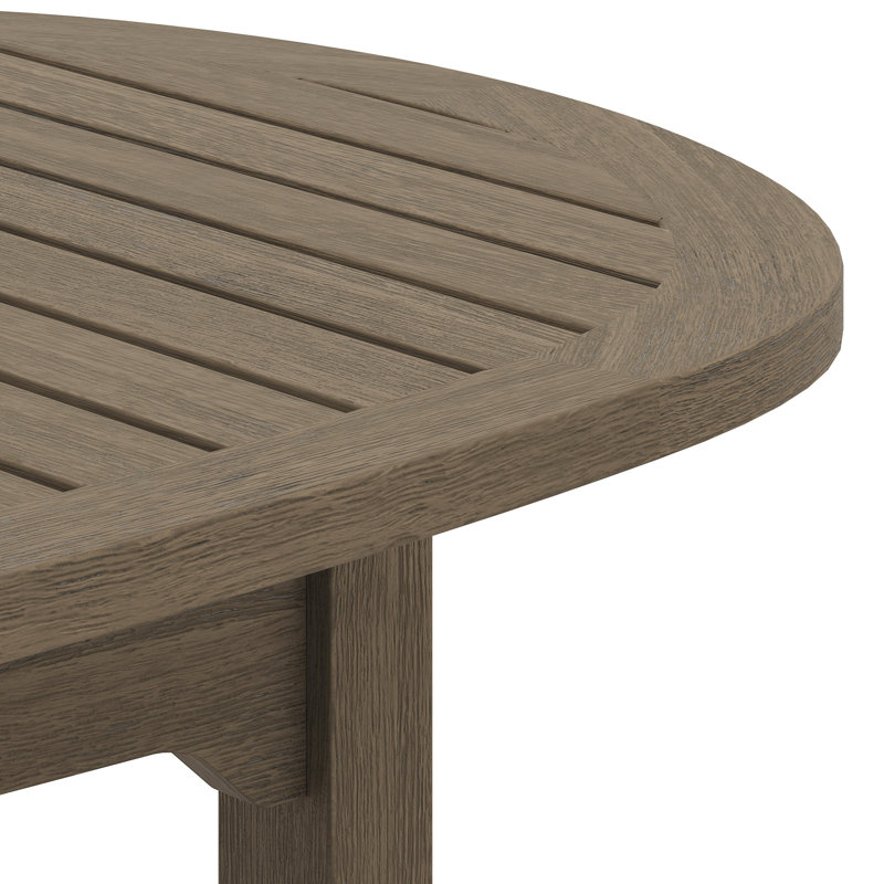 Saratoga Oval Outdoor Patio Teak Wood Coffee Table