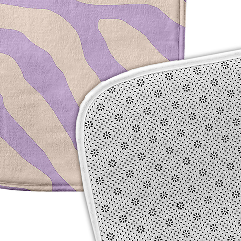 Tapis de bain Flora and Fauna, L 21 po x L 34 po, Mauve clair