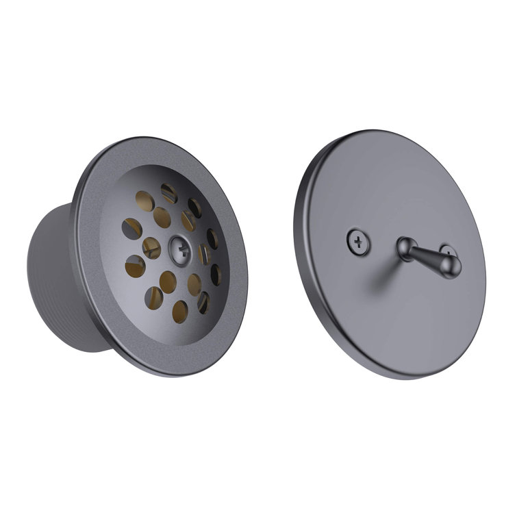 Trip Lever Leg Tub Drain with Overflow
