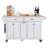 Shadae Kitchen Island with Rubber wood Countertop, Kitchen Cart on 5 Wheels with Storage Cabinet-1979581323