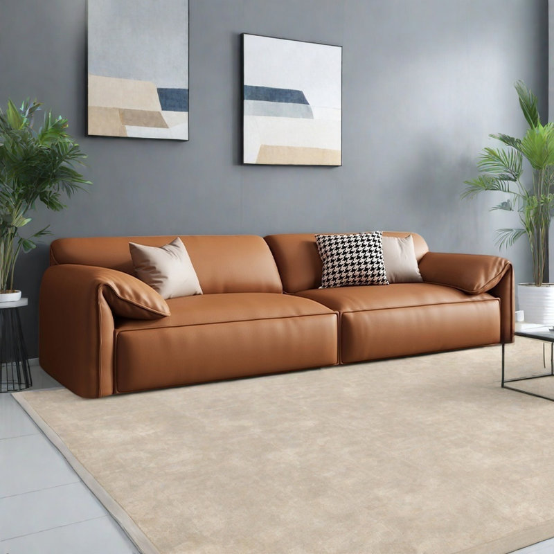 Modern Cream Style Sofa, Orange