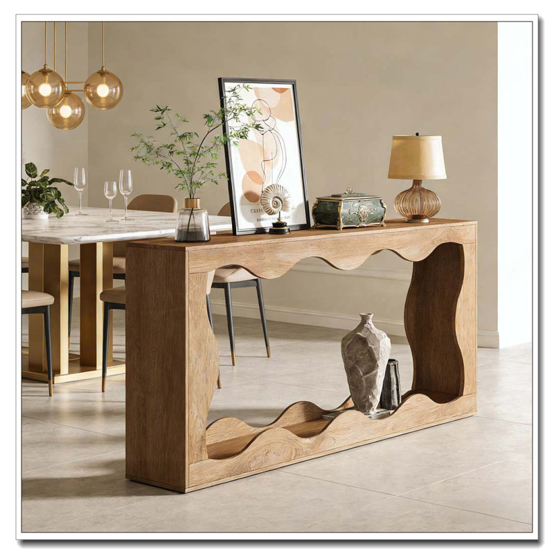Modern Style Entryway Table, Wood