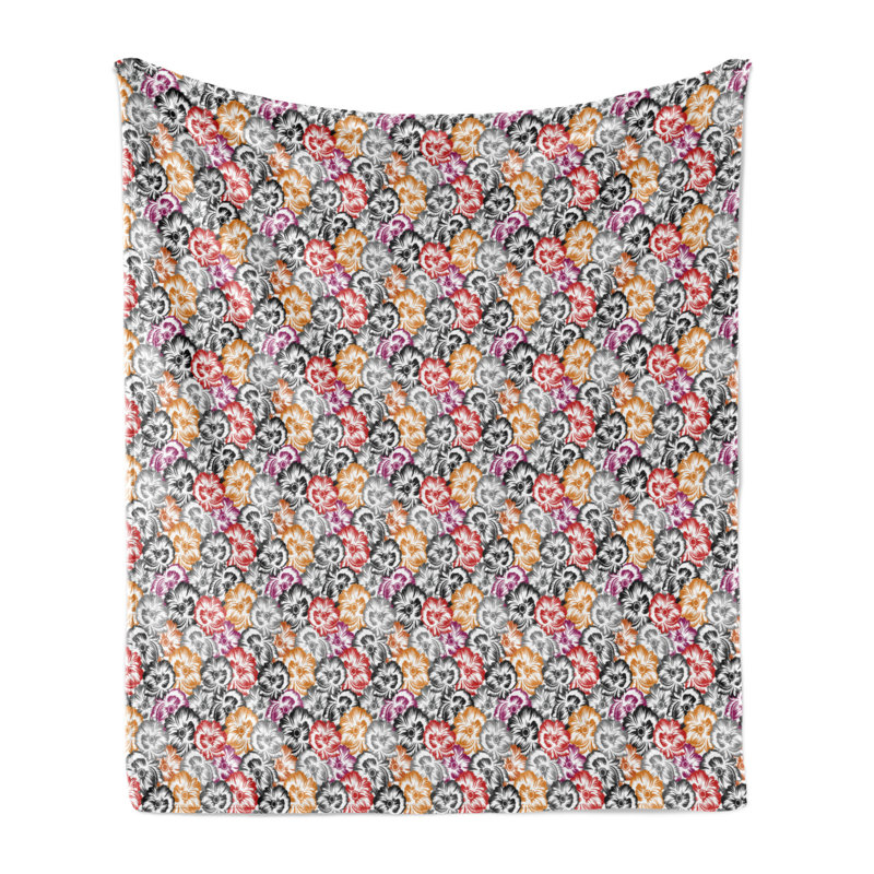 Hand Woven Throw Blanket, 50" W x 70" L