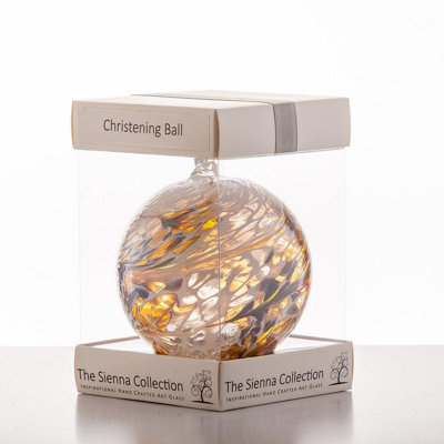 Pastel Silver Christening - 10cm Friendship Ball