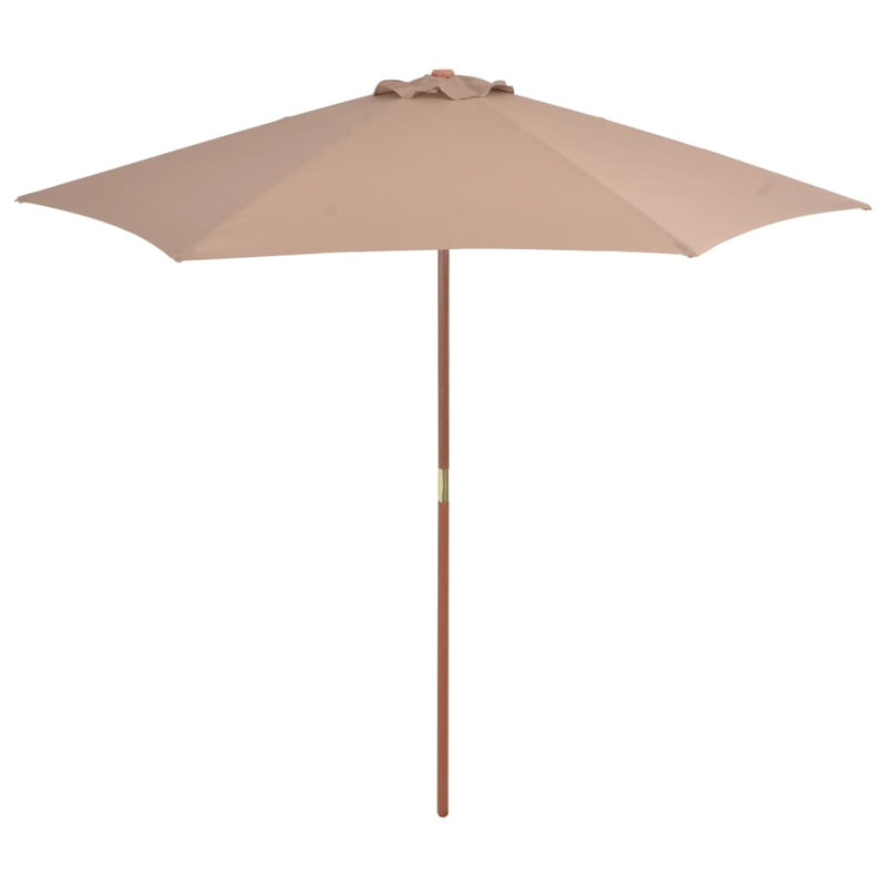 270cm Beach Parasol, Taupe