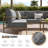 6-Piece Outdoor L-Shape Patio Conversation Set with 6" Thick Olefin Cushions,Metal Frame, Coffee Table, Seats 4 or 5-1480686643-1496731254