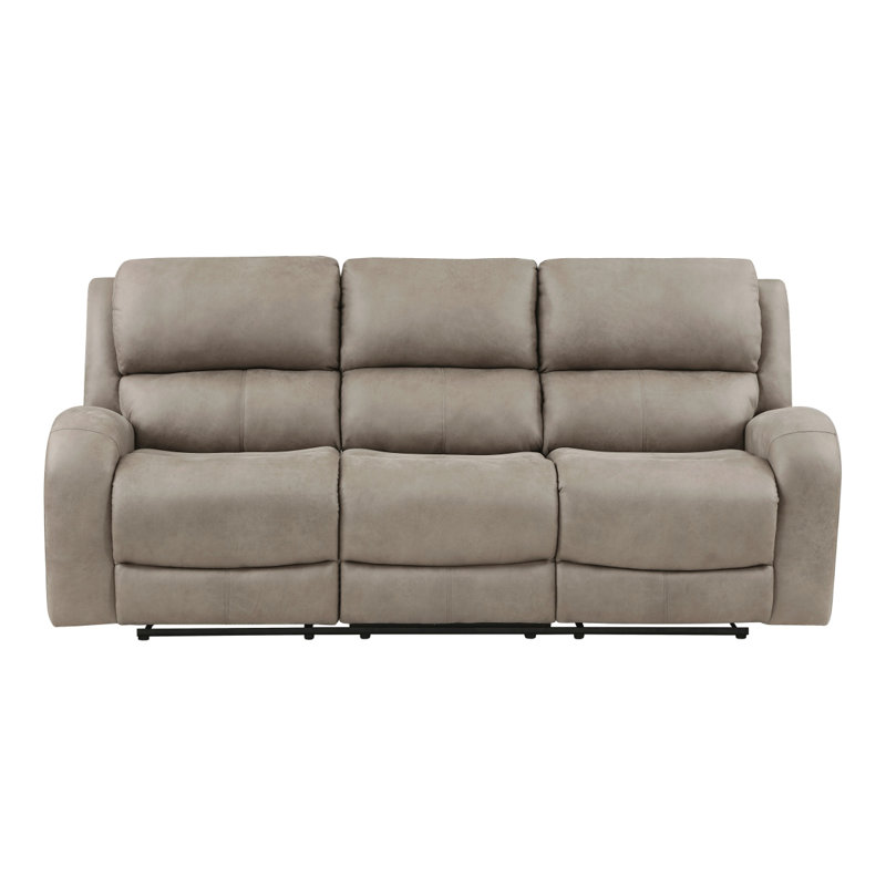 Canapé inclinable double luxueux de style luxueux brun 1 pièce