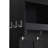 ON-TREND Wide Design Hall Tree With Storage And Bench, 4-IN-1 Multi-Functional Entryway Bench With Coat Rack And Shoe Cubbies, Practical Furniture For Hallway, Black(OLD SKU: SD000025AAB)-1469236417