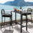 Sevynn Rectangular Iron Outdoor Bar Table-692509747