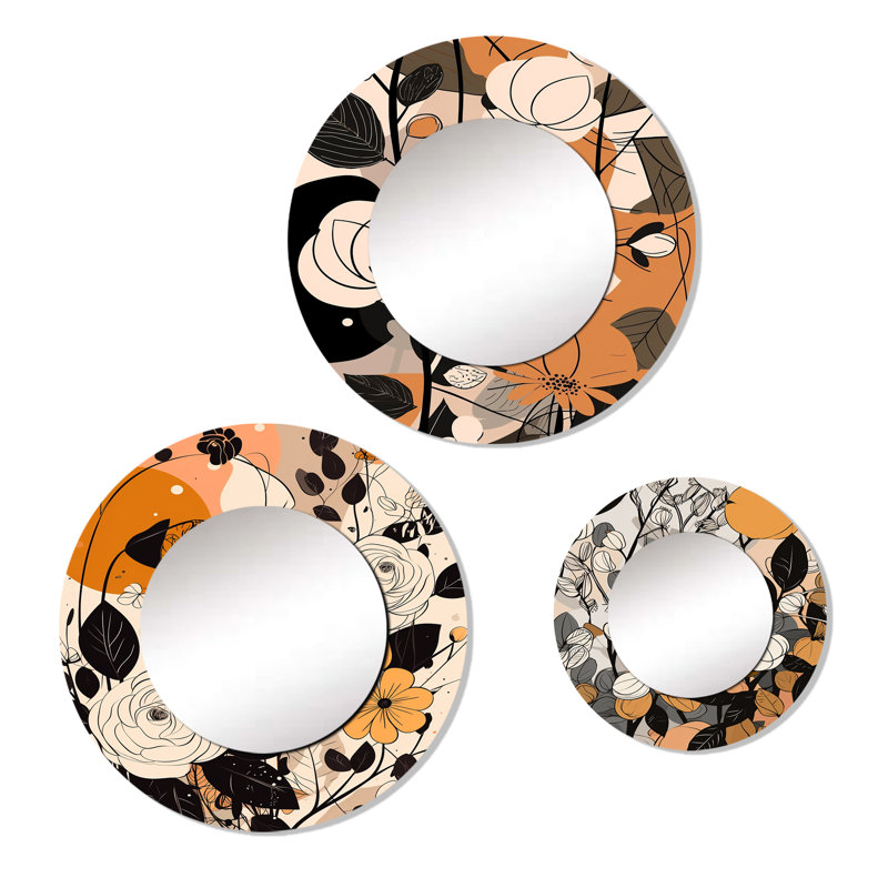 Cathlino Metal Round Mirror