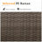 2-Piece All-Weather Outdoor Rattan Patio Furniture Set With  25.2 Inches Width Armless Sofa & Coffee Table,
