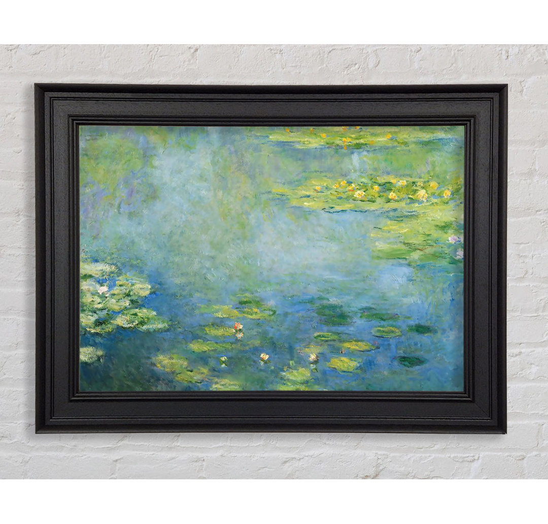 Gerahmtes Leinwandbild Monet Waterlilies