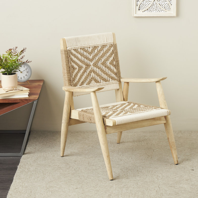 Fauteuil large de 23 po Bouley, Blanc