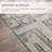 Geometric Gray/Cream Rug-2126408090