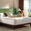 Surmatelas en mousse à mémoire de forme 4 po BEDLORE® avec housse en rayonne de bambou, mousse à mémoire de forme rafraîchissante de 2 po et coussin en bambou respirant moelleux de 2 po avec poche profonde de 6 à 18 po, pour soulager les maux de do-355733594-357339465
