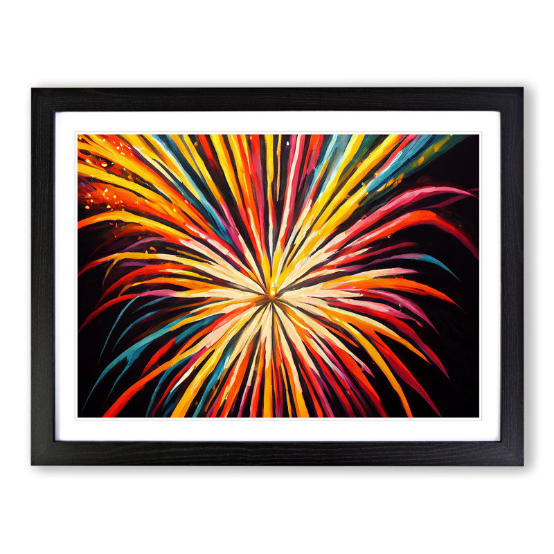Grand Fireworks - Print, Black, 46cm H x 64cm W