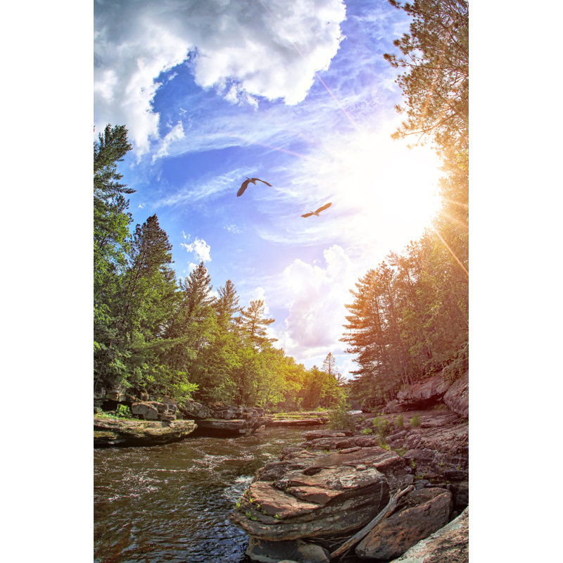 The Kettle River by GeorgePeters - Wrapped Canvas Print, 122cm H x 81cm W x 3.8cm D