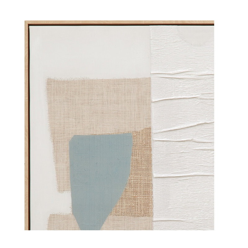 Soft Geometry Framed Canvas