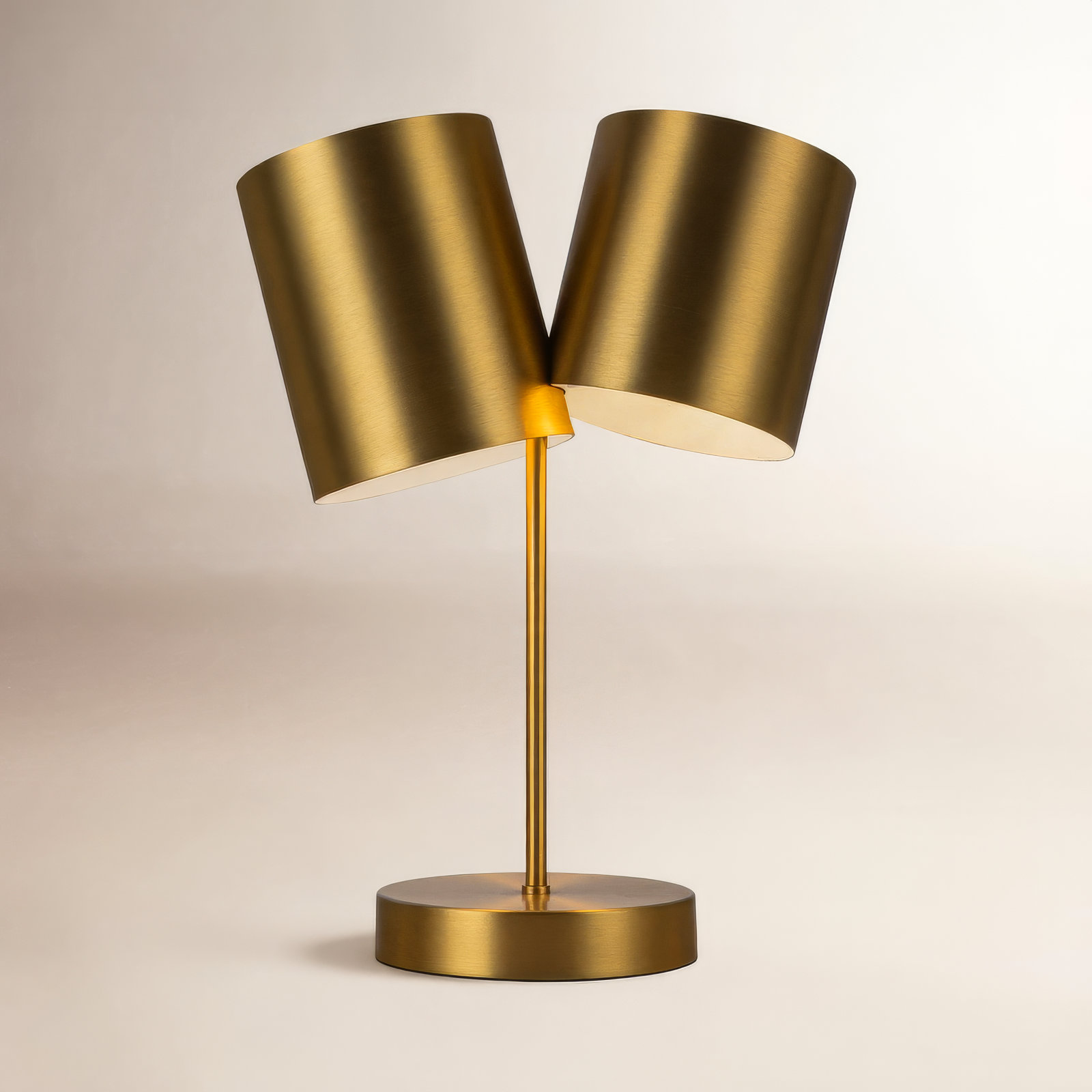 Keiko Metal Table Lamp, Brushed Gold