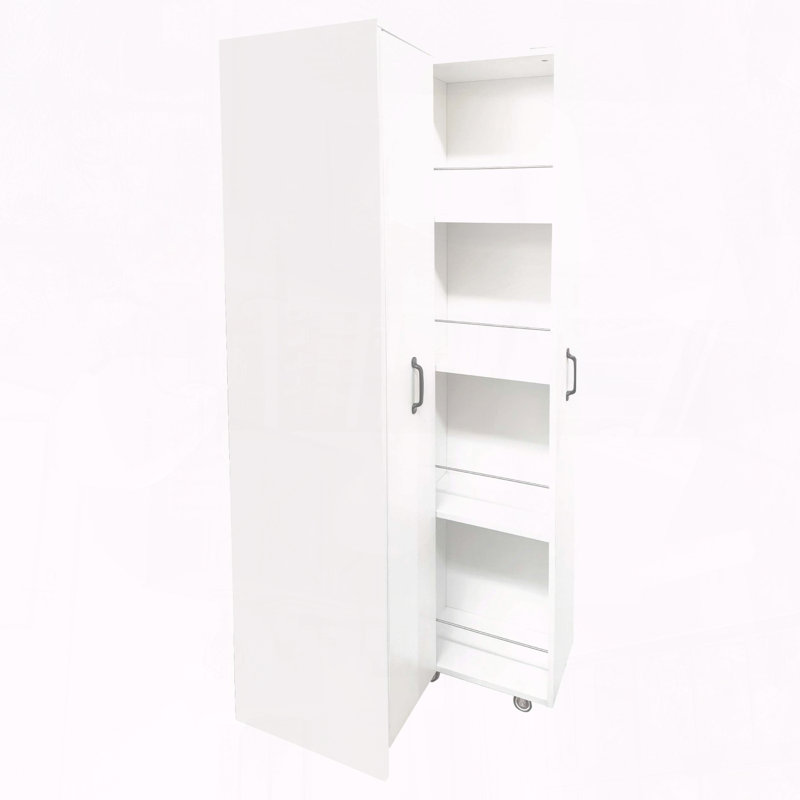 Bibliothèque de rangement coulissante avec 2 portes coulissantes