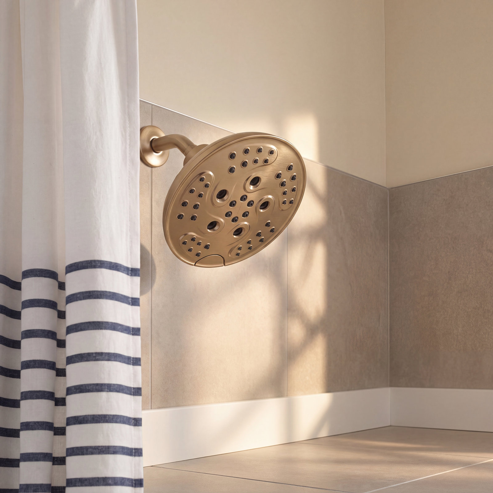 Pivotal® Multifunction Fixed Shower Head, Champagne Bronze
